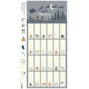 Advent Calendar Col. 101 Grey/Gold Metallic (60cm)